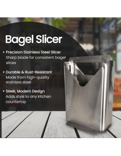 Cortador de Bagels Rattleware Acero Inoxidable 1.1 kg Manual 2