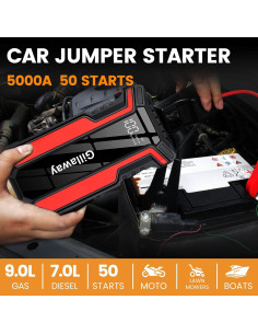 Arrancador de Salto Gillaway 5000A 12V para Coche y Moto 2