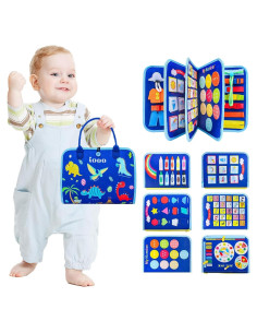 Tablero Ocupado Montessori iooo 100 Actividades 0.47 kg Azul