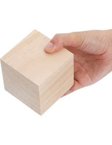 Bloques de Madera Tosnail 6 Piezas 7.62 cm para Manualidades