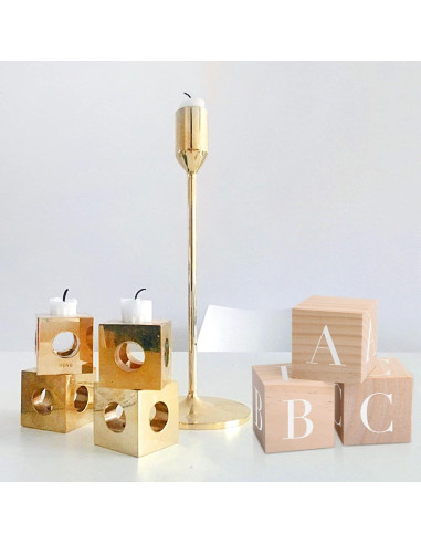 Bloques de Madera Tosnail 6 Piezas 7.62 cm para Manualidades