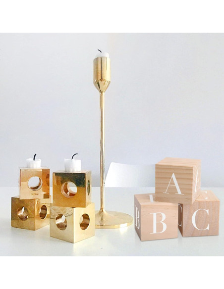 Bloques de Madera Tosnail 6 Piezas 7.62 cm para Manualidades