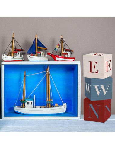 Bloques de Madera Tosnail 6 Piezas 7.62 cm para Manualidades