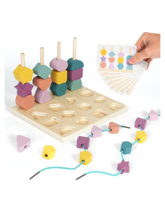 Juguetes Montessori Merabufa Clasificación Colores Madera 2 Años