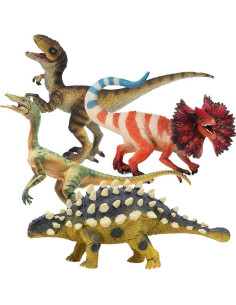 Conjunto de Dinosaurios Gemini&Genius 4 Piezas Realistas 2