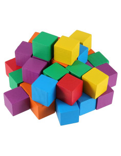 Bloques de Madera Coloridos HOIGON 150 Piezas 2.5 cm