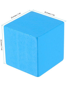 Bloques de Madera Coloridos HOIGON 150 Piezas 2.5 cm 2