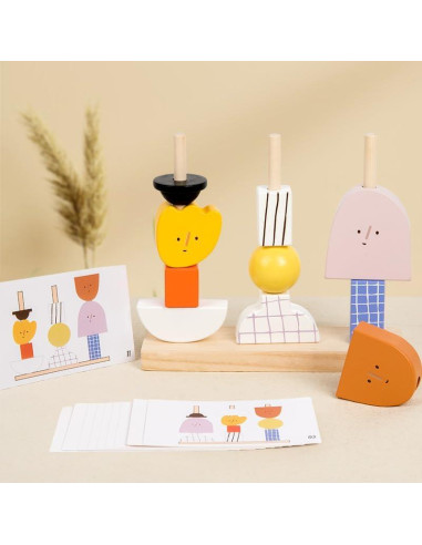 Juego de Apilamiento Montessori Eduland para Niños 2-6 Años