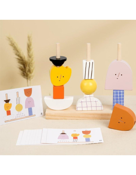 Juego de Apilamiento Montessori Eduland para Niños 2-6 Años Juego de Apilamiento Montessori Eduland para Niños 2-6 Años