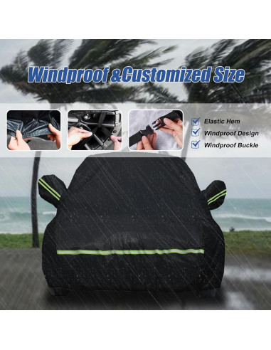 Cubierta de coche ATBKJ para Smart Fortwo 2007-2023 210T