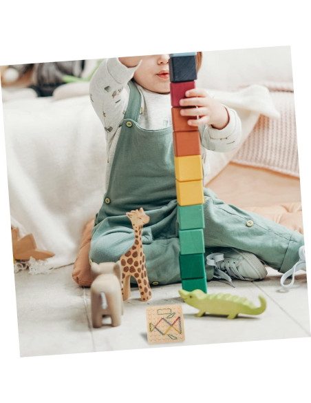 Tablero Geométrico Educativo Milisten 17.8x17.8cm para Niños