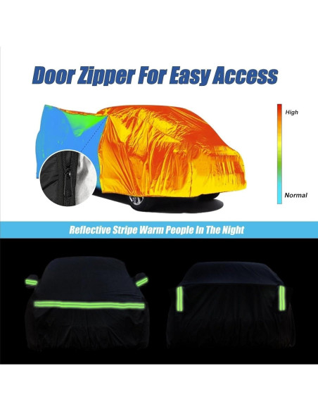 Cubierta de coche ATBKJ para Smart Fortwo 2007-2023 210T