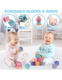 Juguetes Montessori para Bebés SpringFlower 5 en 1 Desarrollo 2