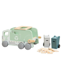 Juguete Camión de Basura de Madera Montessori 13 Piezas 3+ Años