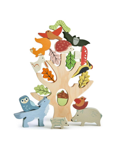 Tender Leaf Toys Bosque Apilable Juguete de Madera 19 Piezas