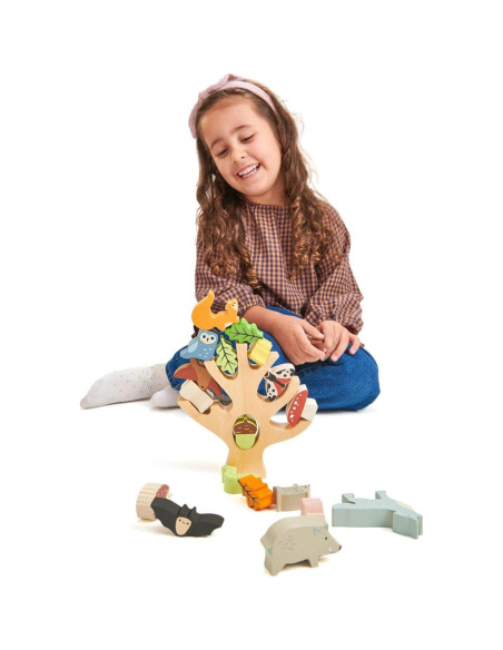 Tender Leaf Toys Bosque Apilable Juguete de Madera 19 Piezas
