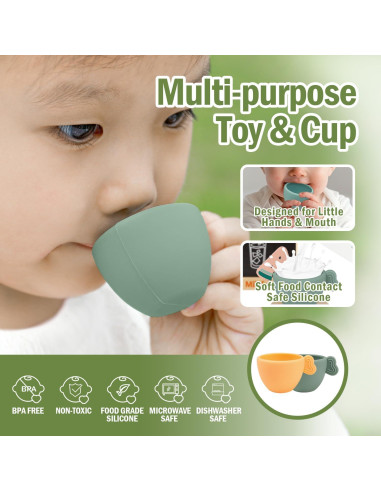 Juego de Café de Madera Milefun 22 Piezas para Niños 3-8 Años