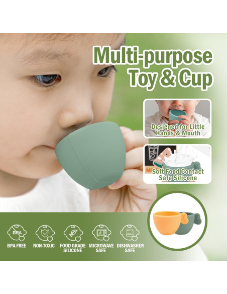 Juego de Café de Madera Milefun 22 Piezas para Niños 3-8 Años