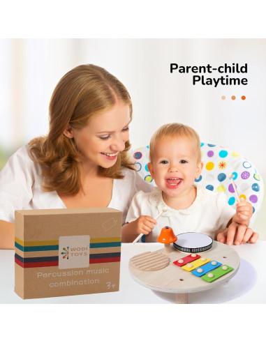 Juego de Batería WODI para Niños - 4 Instrumentos Musicales