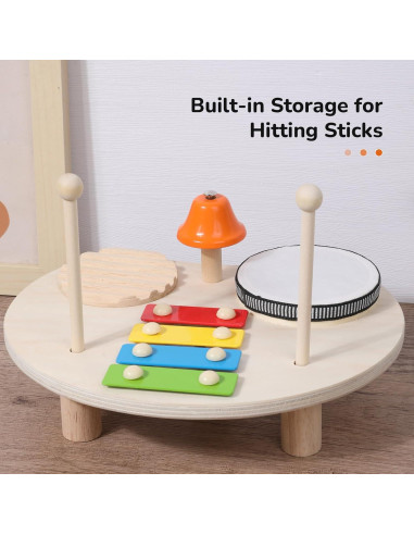 Juego de Batería WODI para Niños - 4 Instrumentos Musicales