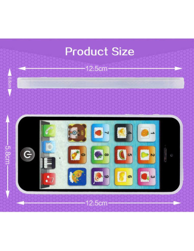 Juguete Teléfono Inteligente Cooplay YPhone Blanco USB Recargable