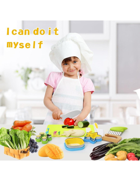 Juego de cuchillos de cocina para niños Baokcotei 24 piezas Juego de cuchillos de cocina para niños Baokcotei 24 piezas