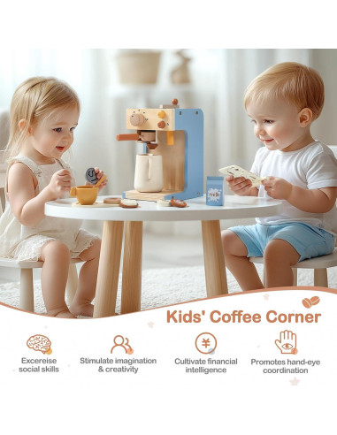 Juguete Cafetera de Madera EERKEOD para Niños 1.05 kg