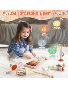 Set de Instrumentos Musicales Montessori para Bebés - Yiwu Yingsa 2
