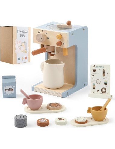 Juguete Cafetera de Madera EERKEOD para Niños 1.05 kg