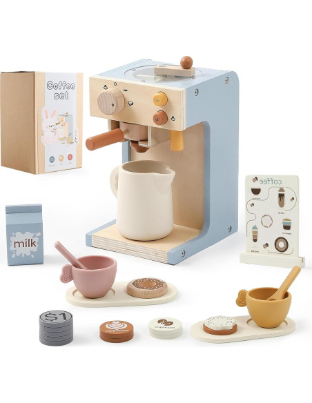 Juguete Cafetera de Madera EERKEOD para Niños 1.05 kg