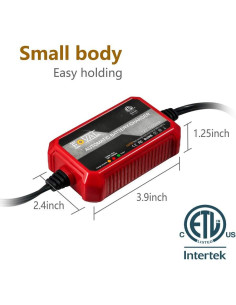 Cargador de Batería Foval 12V 1000mA Inteligente 2