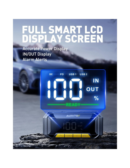 Arrancador AUXITO J503 8000A 20000mAh Linterna LED 700LM