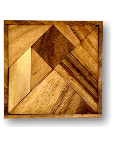 Tangram de Madera Blind in Mind - Rompecabezas Educativo 12.7 cm