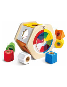 Clasificador de Formas de Madera Hape E0516 - 6 Bloques Coloridos