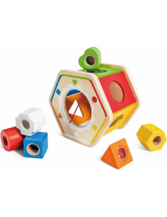 Clasificador de Formas de Madera Hape E0516 - 6 Bloques Coloridos 2
