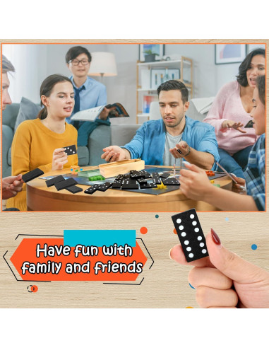 Set de Dominó de Madera Clásico Kugliwa 18 Piezas Mini