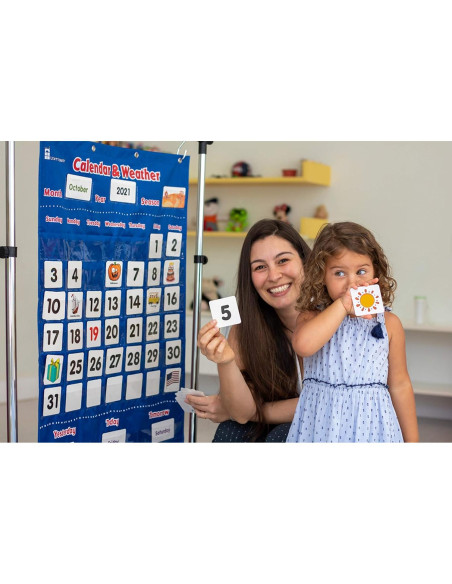 Calendario y Gráfico del Tiempo Learn Tower Multicolor 70x111 cm