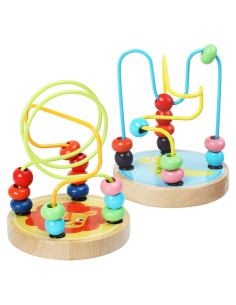 Laberinto de Perlas Montessori AISHUN 2 Animales Colorido