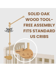 Móvil Montessori de Pescado VN3BTOY para Cuna - Alto Contraste 2