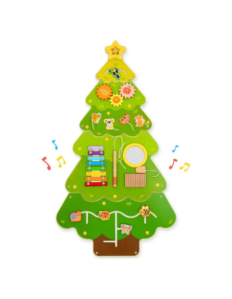 Panel Sensorial de Pared OOOK Tree Montessori 4 Actividades
