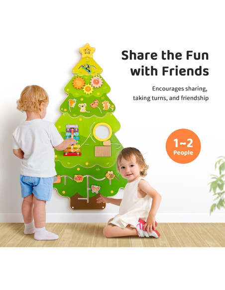 Panel Sensorial de Pared OOOK Tree Montessori 4 Actividades
