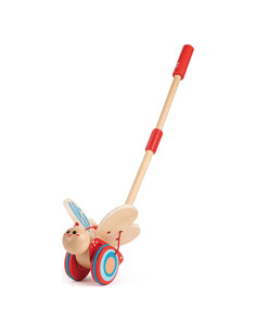 Juguete de empuje y tirón Hape Mariposa 56.4 cm Rojo