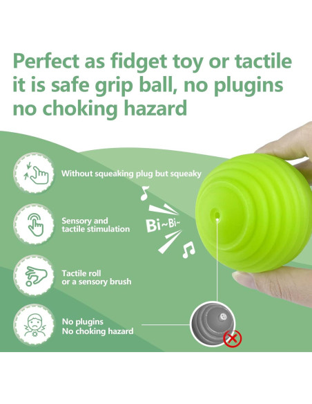 Pelotas Sensoriales Vintage para Bebés - 6 Piezas Multicolor