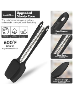 Juego de Espátulas de Silicona Bake Royal - 4 Piezas Resistentes al Calor 315.6C 2