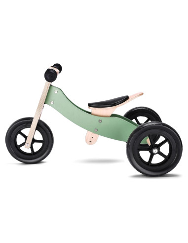 Bicicleta de Equilibrio de Madera Banana Bike Verde 76.2 cm