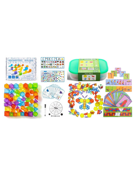 60 Piezas de Formas Geométricas 3D Odoorgames para Aprendizaje