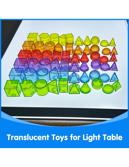 60 Piezas de Formas Geométricas 3D Odoorgames para Aprendizaje