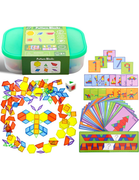 60 Piezas de Formas Geométricas 3D Odoorgames para Aprendizaje