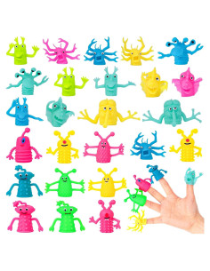 Juguetes de Títeres de Dedo 3 Nutrias - 25 Piezas de Silicona