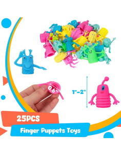 Juguetes de Títeres de Dedo 3 Nutrias - 25 Piezas de Silicona 2